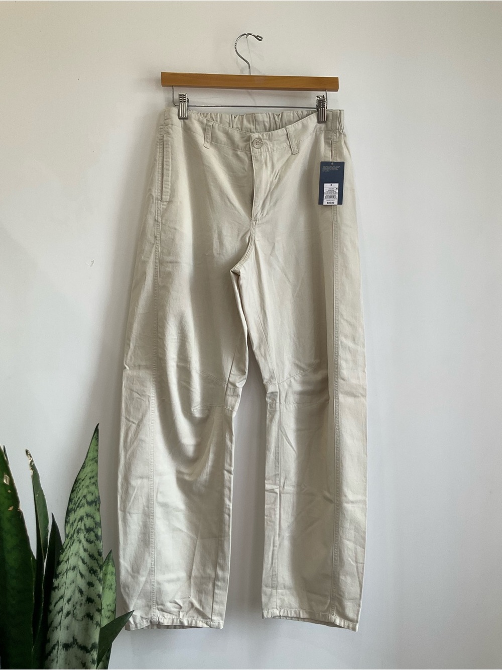 Universal Standard Wide-Leg Pants in Cream